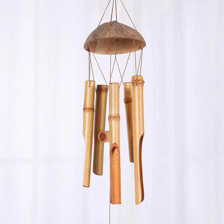 Lisslune | Handmade 75 cm Bamboo Wind Chimes for Peaceful Indoor and Outdoor Serenity