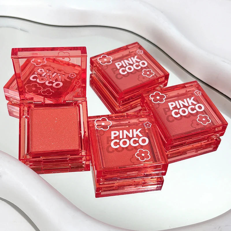 Rynx | fine shimmer soft mist tipsy pink solid natural fine shimmer eyeshadow blush a palette for multiple applications