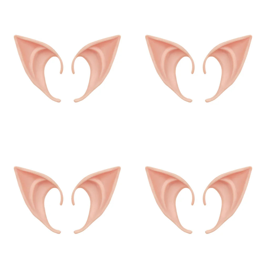 Rynx | Halloween Cosplay Latex Fairy Angel Elf Ears Masquerade Party Costumes Halloween Party Decoration Accessories Photo Props Children's Gift