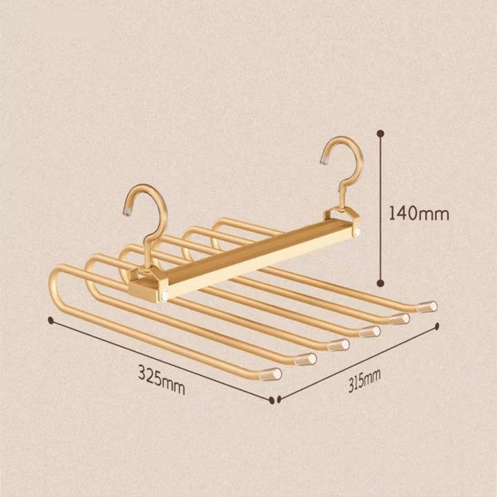 Lisslune | Revolutionize your wardrobe with the 6 In 1 trouser hangers