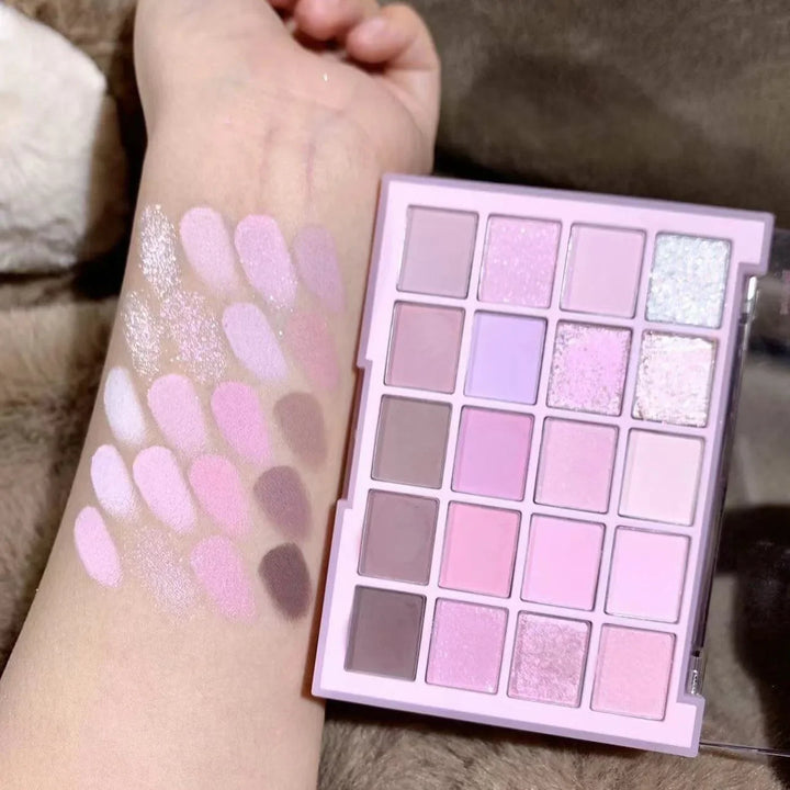 Rynx | 20 Colors Matte Glitter Eyeshadow Palette Korean Makeup Pearlescent Eyeshadow Waterproof Acrylic Shadow Palettes Women's Cosmetics