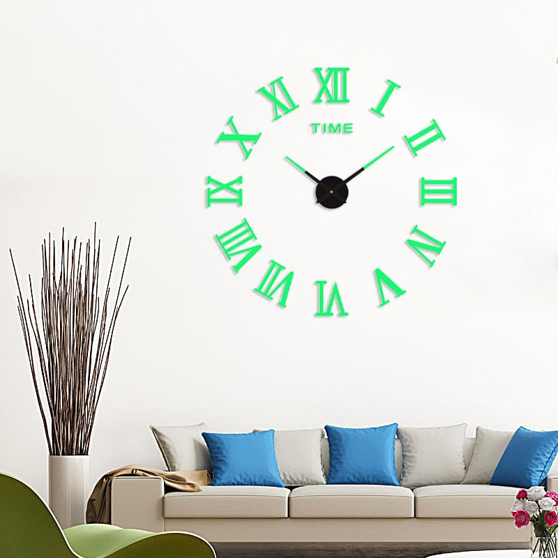 Lisslune | 3D Luminous Silent Wall Clock