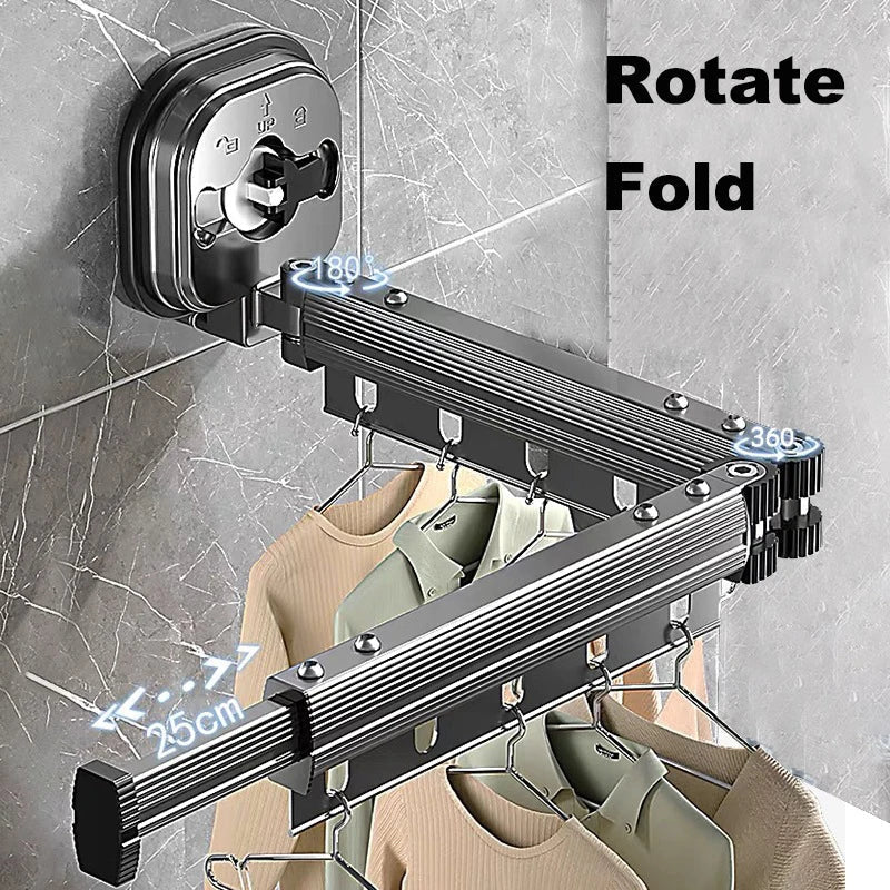 Lisslune | WallDry Flex – Foldable Wall-Mounted Clothes Dryer for Space-Saving Laundry