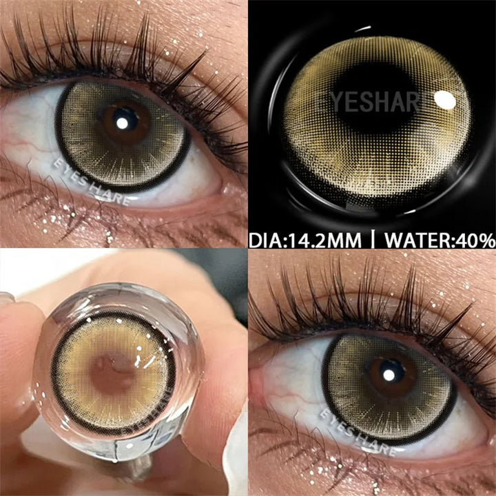 Rynx | Color contact lenses for the eyes 1 pair Korean fashion lenses Y2k Colorcon cosmetic brown lenses gray lenses green contact lenses