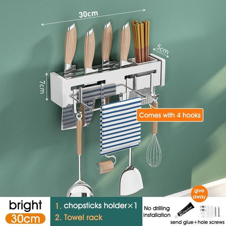 Lisslune | Slim adjustable aluminum kitchen organizer for effortless elegance