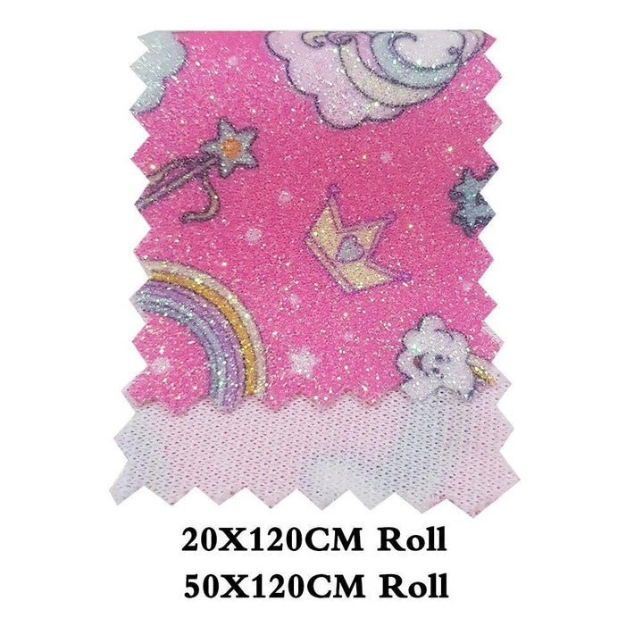 Lisslune | Enchanting Unicorn Glitter Fabric Roll: Transform Your DIY Craft Projects and Home Decor
