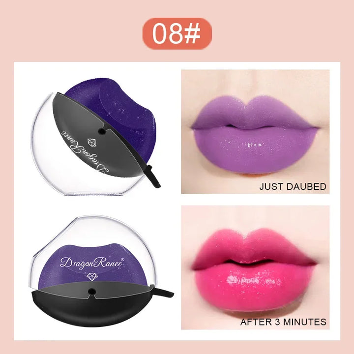 Rynx | Lazy Lipstick Pearl Light Temperature Color Changing Lip Shape Lipstick Velvet Moisturizing Lip Gloss Waterproof Non-Sticky Cup