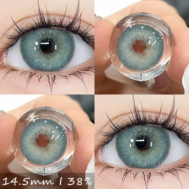 Rynx | 1 Pair Colorful Contact Lenses for Eyes Blue Contact Lenses Natural Gray Pupils Brown Lenses Green Lenses Contact Lenses