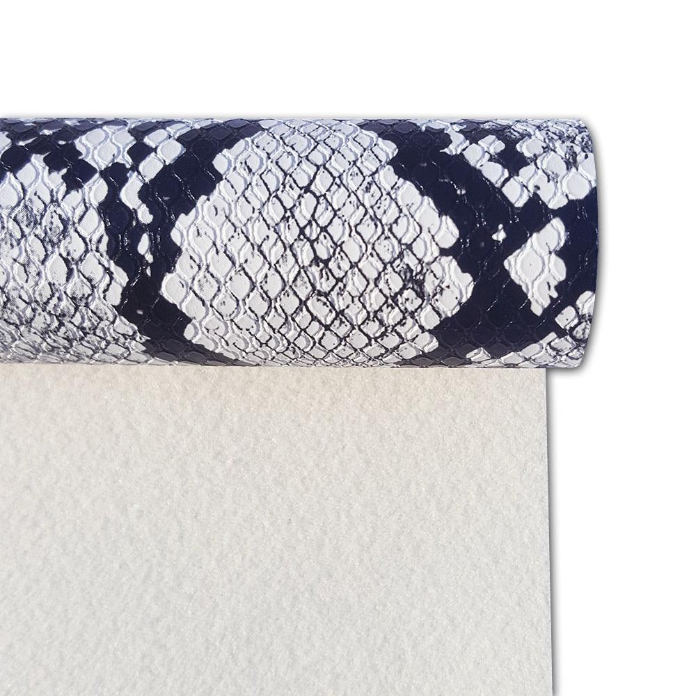 Lisslune | Exotic python pattern vegan leather roll for creative handmade accessories