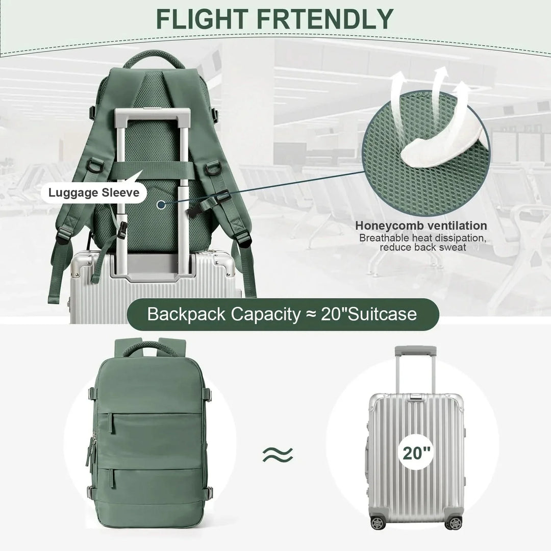 Lisslune | TRAVELLITE BACKPACK – Versatile travel backpack for carry-on & everyday use