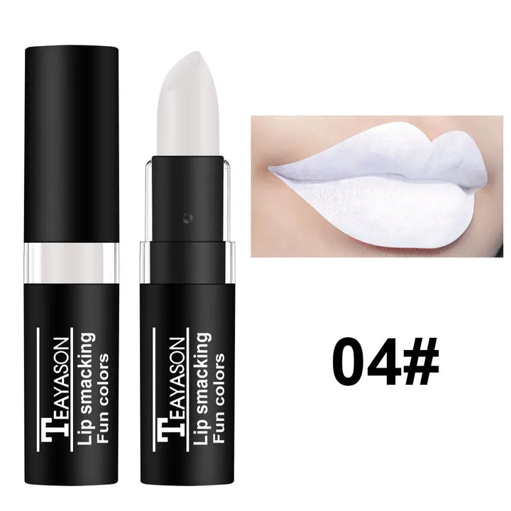 Rynx | 12 Colors Matte Nude Lipsticks Waterproof Black Blue Velvet Lipstick Long-lasting Sexy Vampire Red Halloween Party Makeup Lipsticks