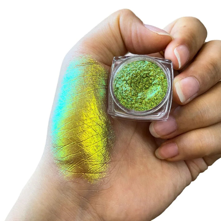 Rynx | 1Box Chameleon Polarized Neon Nail Art Powder Aurora Chrome Mica Pigment Dust Pearl For Makeup Eyeshadow Manicure Powder