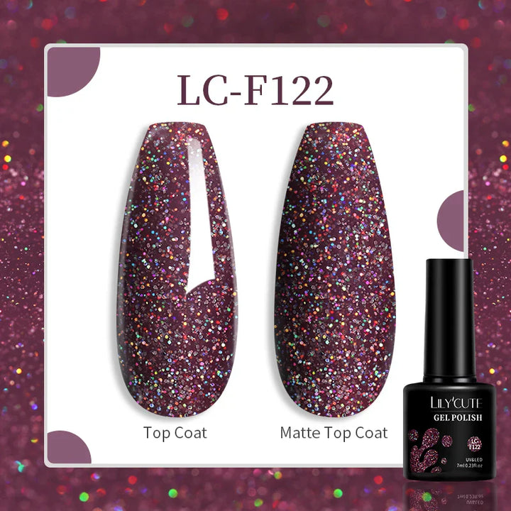 Rynx |7ML Snowlight Cat Magnetic Gel Nail Polish Grow-In-Dark Reflection Glitter Laser Semi-Permanent Soak Off UV Gel Nail Polish