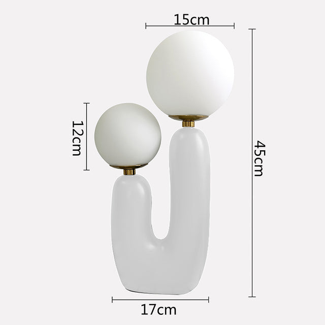 Lisslune | TwoLight - Double Globe modern table lamp