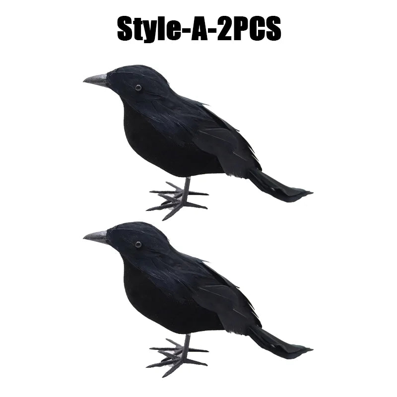 Rynx | Halloween Decoration Simulation Black Crow Raven Bird Repellent Pest Control Pigeon Repellent Garden Decoration Outdoor