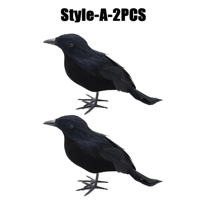 Rynx | Halloween Decoration Simulation Black Crow Raven Bird Repellent Pest Control Pigeon Repellent Garden Decoration Outdoor
