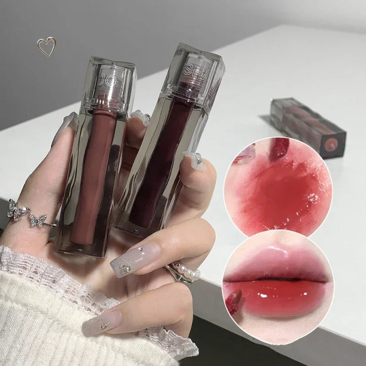 Rynx | Liquid Lipstick 6 Colors Mirror Dye Lip Gloss Moisturizing Waterproof Long-lasting Lip Color Korean Natural Makeup Cosmetics