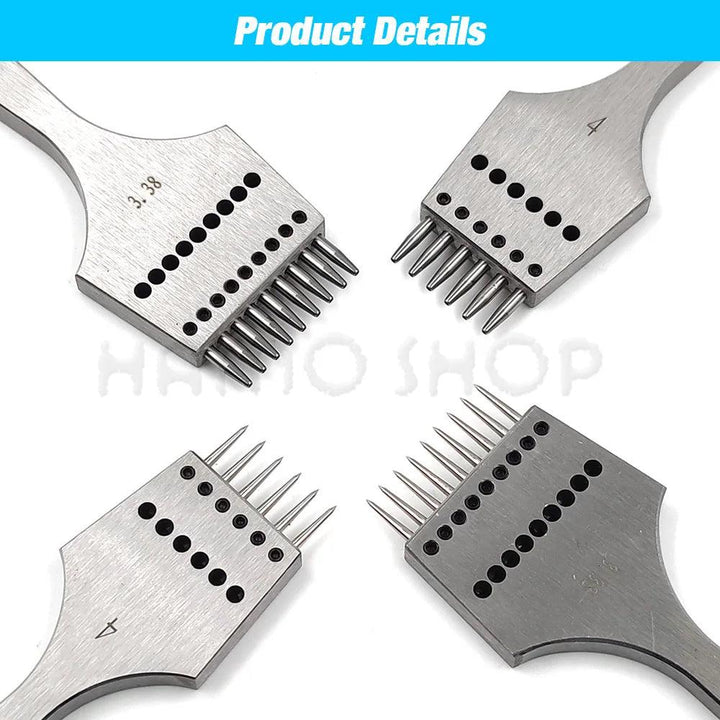 Lisslune | Premium Replaceable Round Chisel Tool Set for Leatherworking