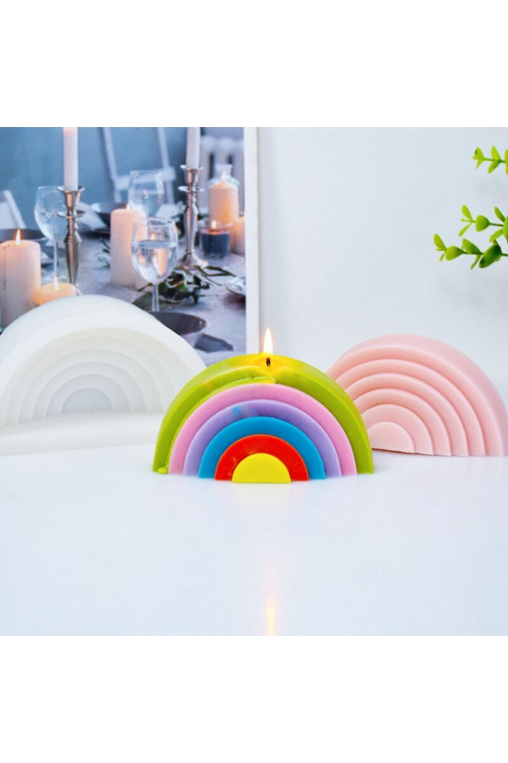 Lisslune | Geometric candle shape