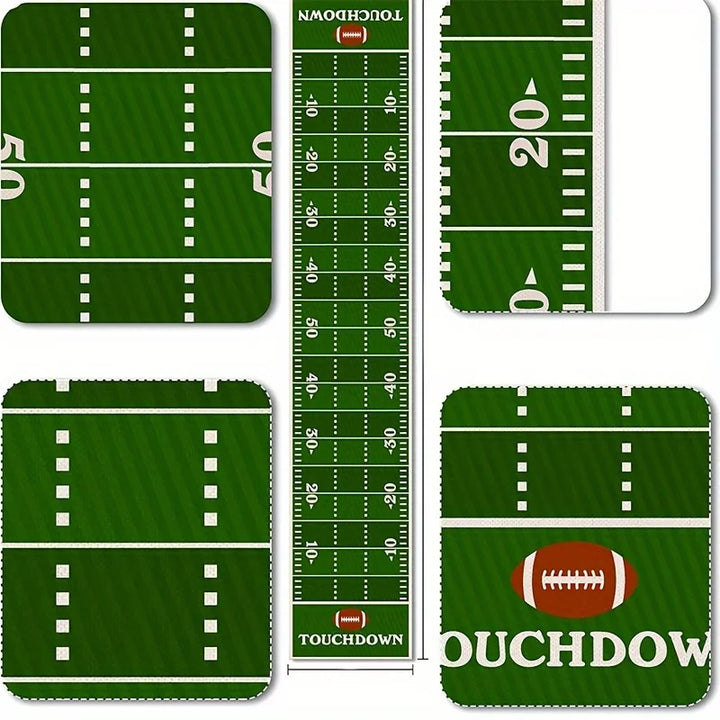 Rynx | Table Runner American Football Field Rugby Boy Sport Soccer Birthday Party Decoration Kitchen Dining Room Home Table Decor