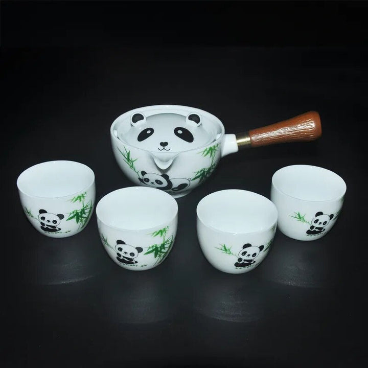 Lisslune | Panda Spin Rotating Tea Set
