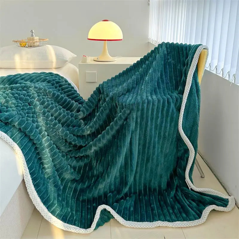 Rynx Velvet Coral Velour Small Blanket Single Room Climate Blanket Rabbit Velour Blanket Office Nap Blanket