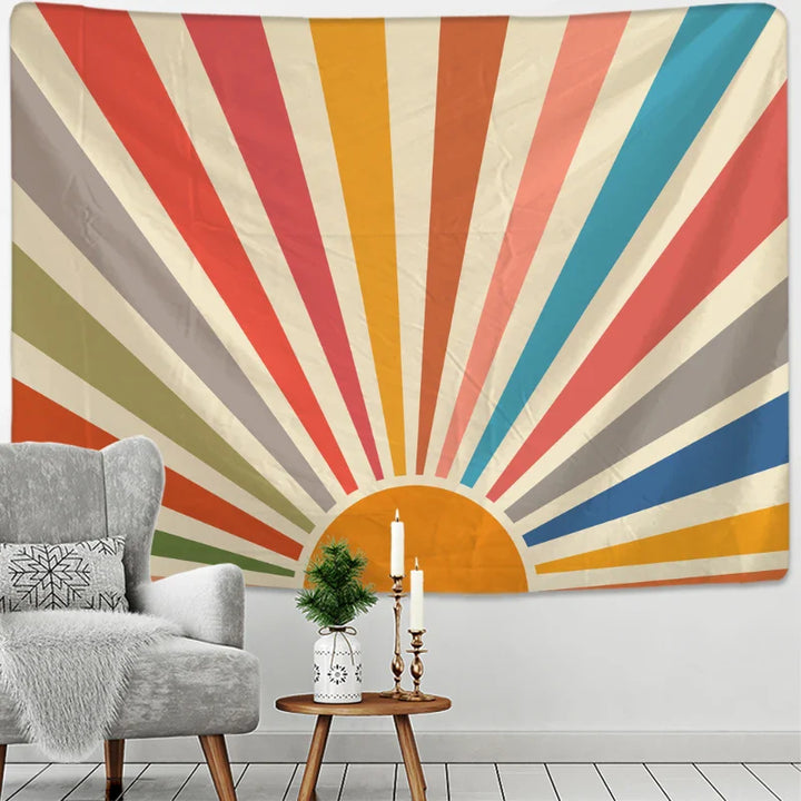 Lisslune | Retro Sunrise Tapestry