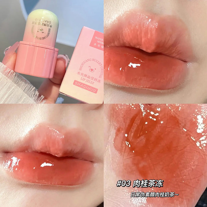 Rynx | Bear Seal Mirror Clear Lipstick Lip Gloss Waterproof Moisturizing Long-lasting No Fading Lip Lacquer Makeup for Women Korean Cosmetics