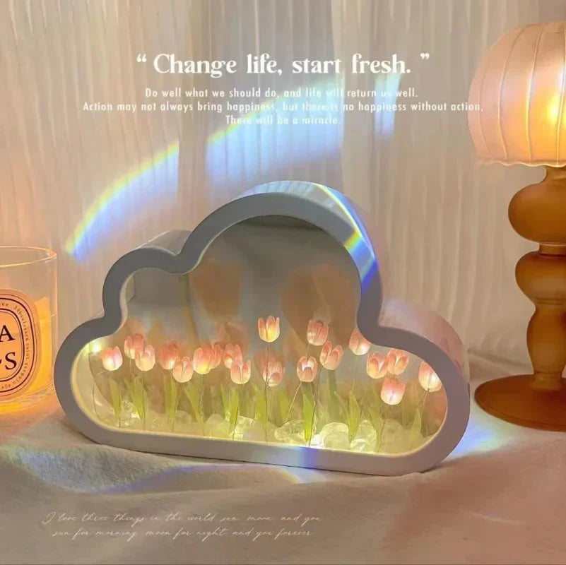 Lisslune | Tulip Atmosphere Infinite Flowers Night Light
