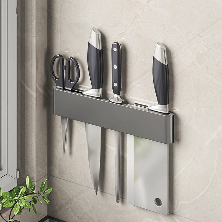 Lisslune | Knife holder - Knifey - Stainless steel - Multi-function shelf