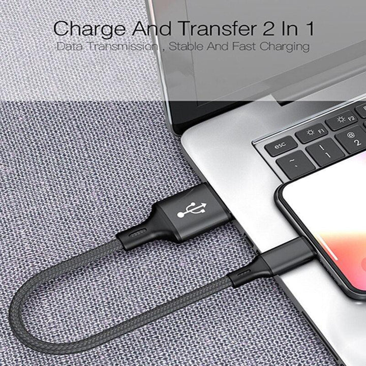 Lisslune | 25cm USB C Fast Charging Cable - Ultimate Portable Charger for Huawei P30, P40 & Samsung Devices