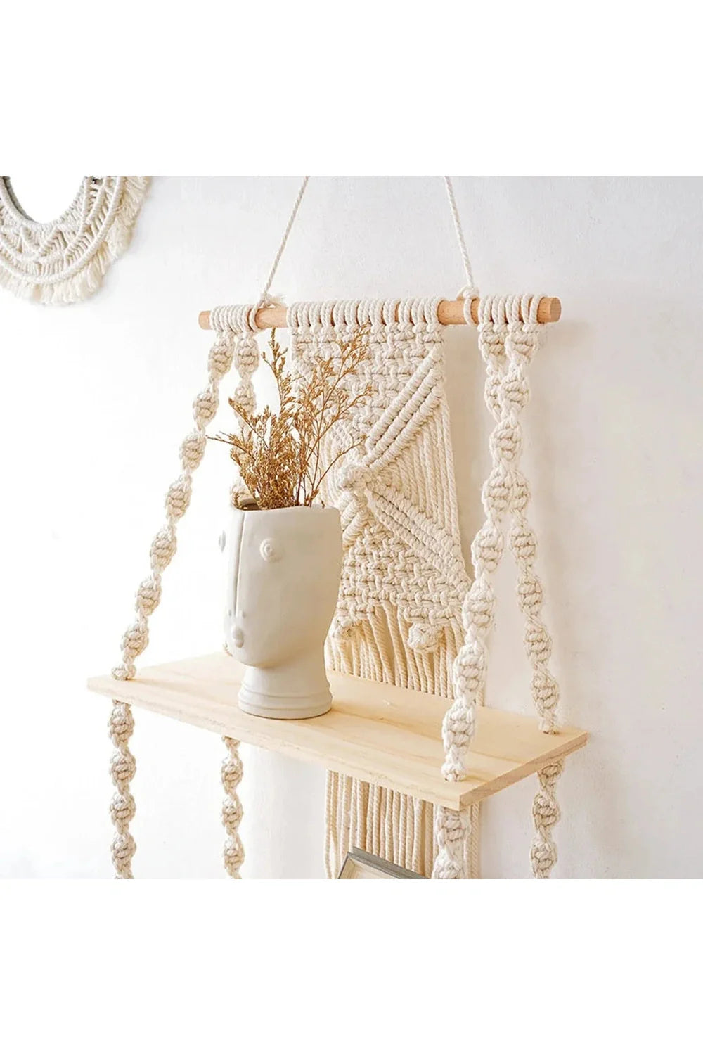 Lisslune | Macrame Hanging Shelf