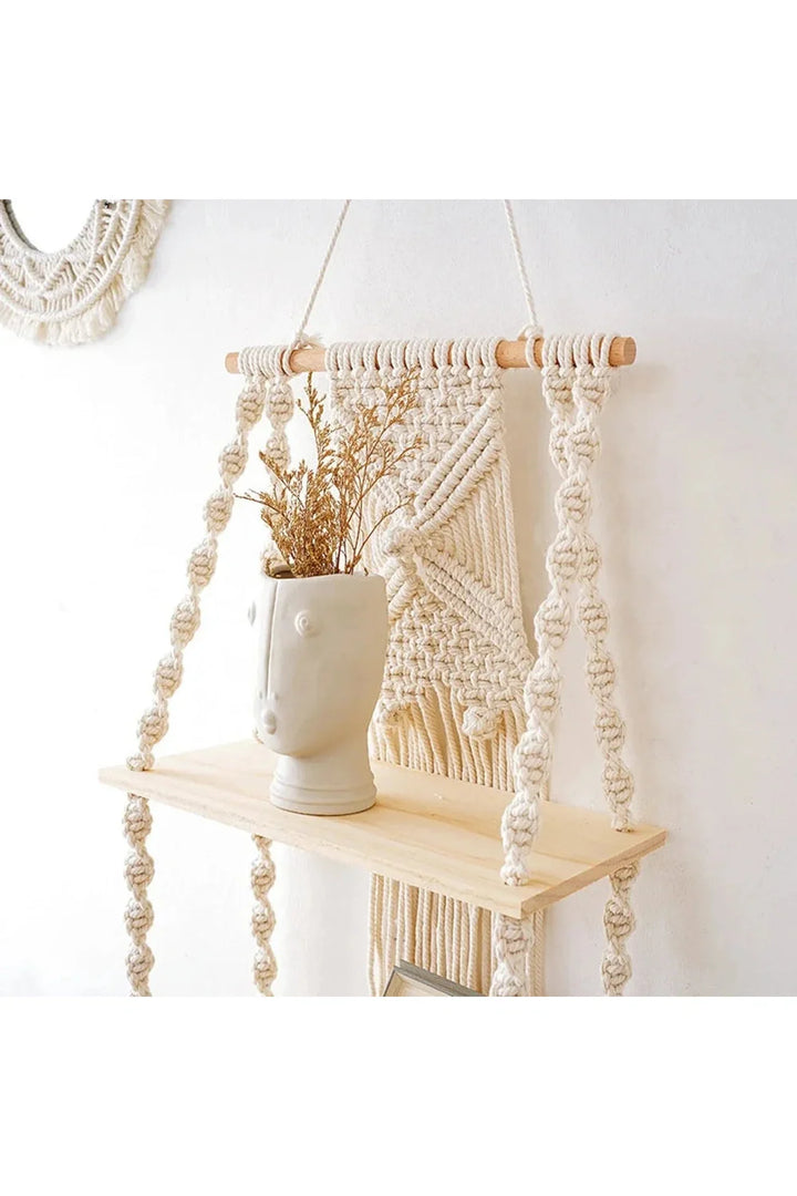 Lisslune | Macrame Hanging Shelf