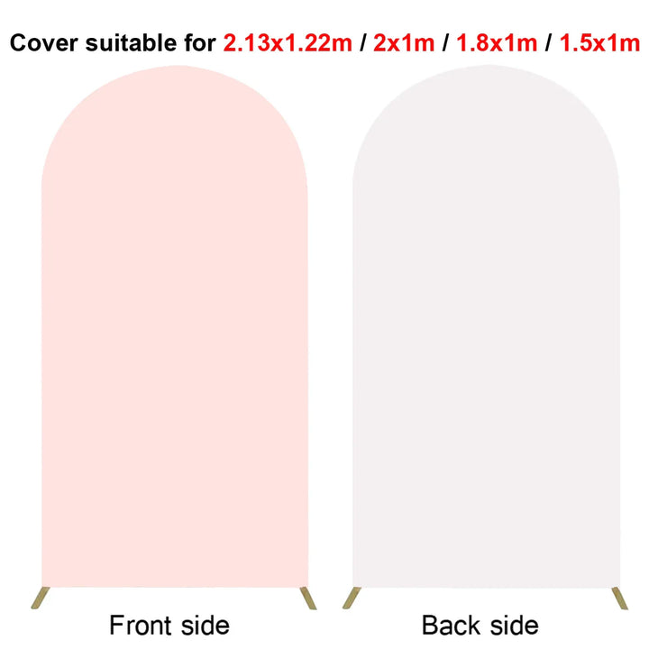 Rynx | 2M Metal balloon arch background stand birthday balloons party backdrop covers photo shoot double-sided elastic fabric background