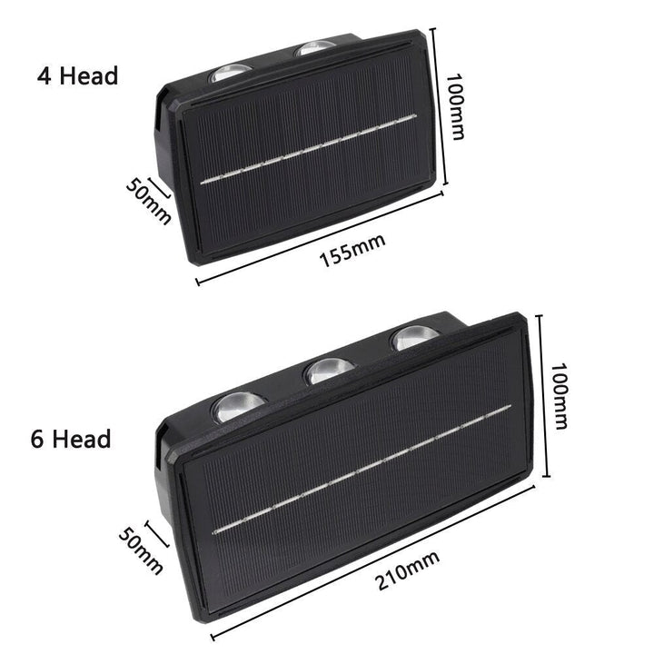 Lisslune | Solar LED Up/Down Outdoor Wall Light Waterproof
