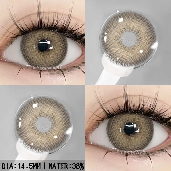 Rynx | Colorful Contact Lenses for Eyes 1 Pair Stylish Blue Eye Lenses Brown Lenses Gray Pupils Annual Cosmetic Green Lenses