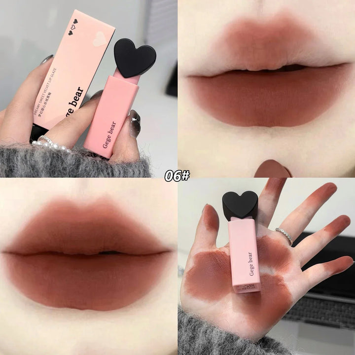 Rynx | 6 Colors Matte Velvet Lipstick Long-lasting Makeup Liquid Lip Gloss Waterproof Non-bleeding Cup Lip Lacquer Tint Makeup Cosmetics