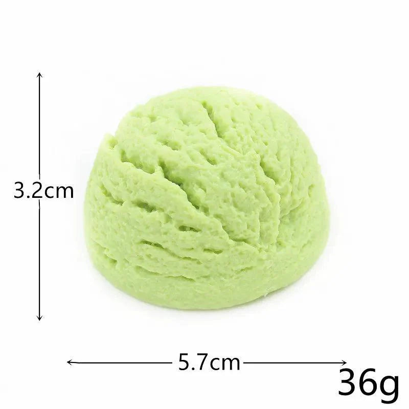Lisslune | Life-like resin ice cream cone model - Realistic artificial dessert decoration for photography and home decor