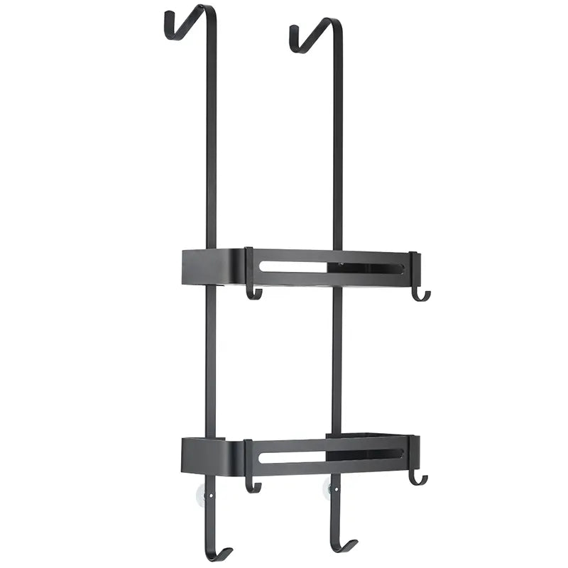Lisslune | Sleek Shower Nail-Free Dual Layer Organizer Rack