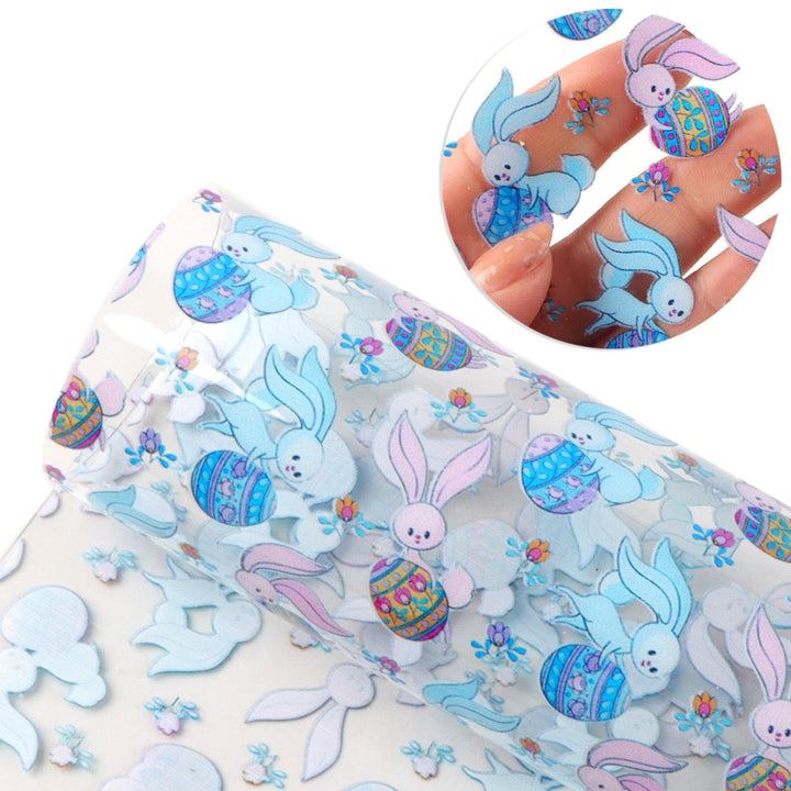 Lisslune | Bunny Egg Design artificial leather crafting sheets for creative DIY projects