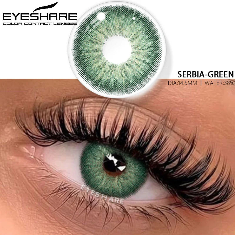 Rynx | 1 Pair Colored Contact Lenses for Cosmetic Eyes high-quality blue lenses gray contact lenses fashionable cosmetic green eye lenses
