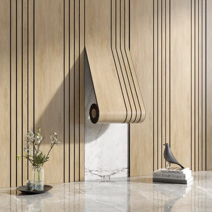 Lisslune | Self-Adhesive 3D Wood Pattern Wall Panels