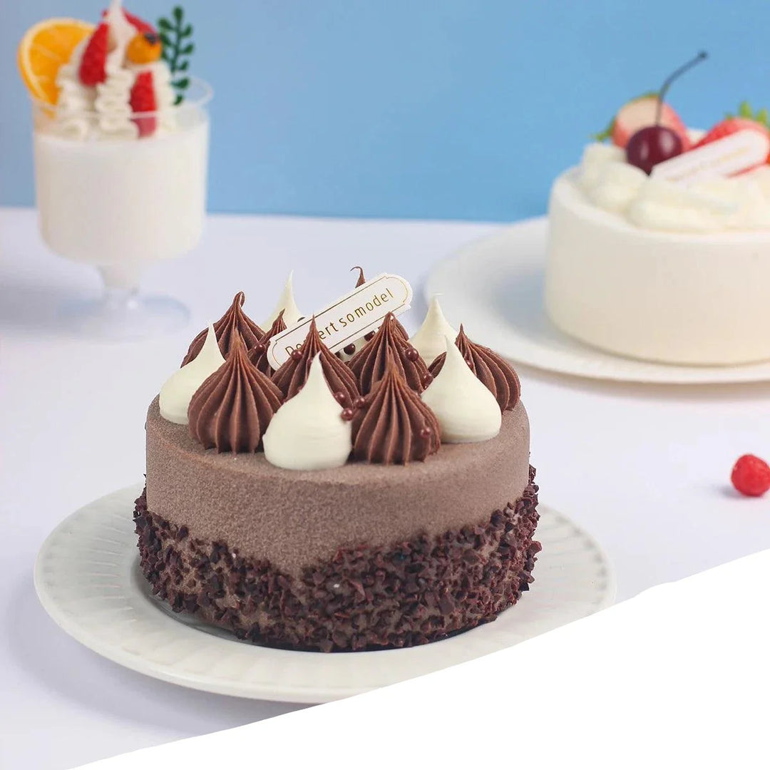 Lisslune | Realistic Artificial Sea Salt Room Cake Model - Ideal for Events, Home Decor, and Restaurant Displays