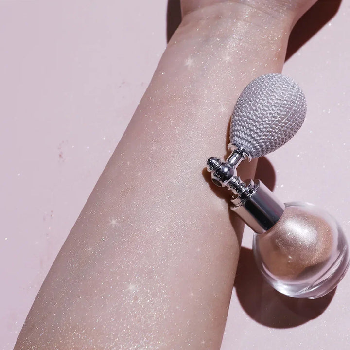 Rynx | Skin Brightening Highlighter Powder Long-lasting Glitter Make-up Highlighter Spray Face Body Glitter Shine Shimmer Glossy Powder Cosmetics