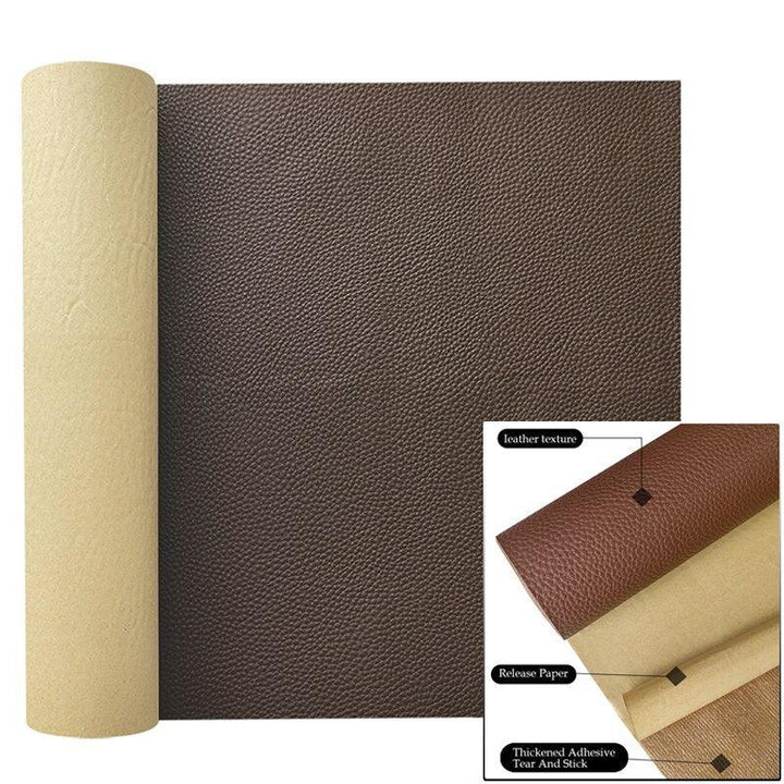 Lisslune | Marble Effect Self-Adhesive Synthetic Leather Craft Sheets - Must-Have for Creative Transformations