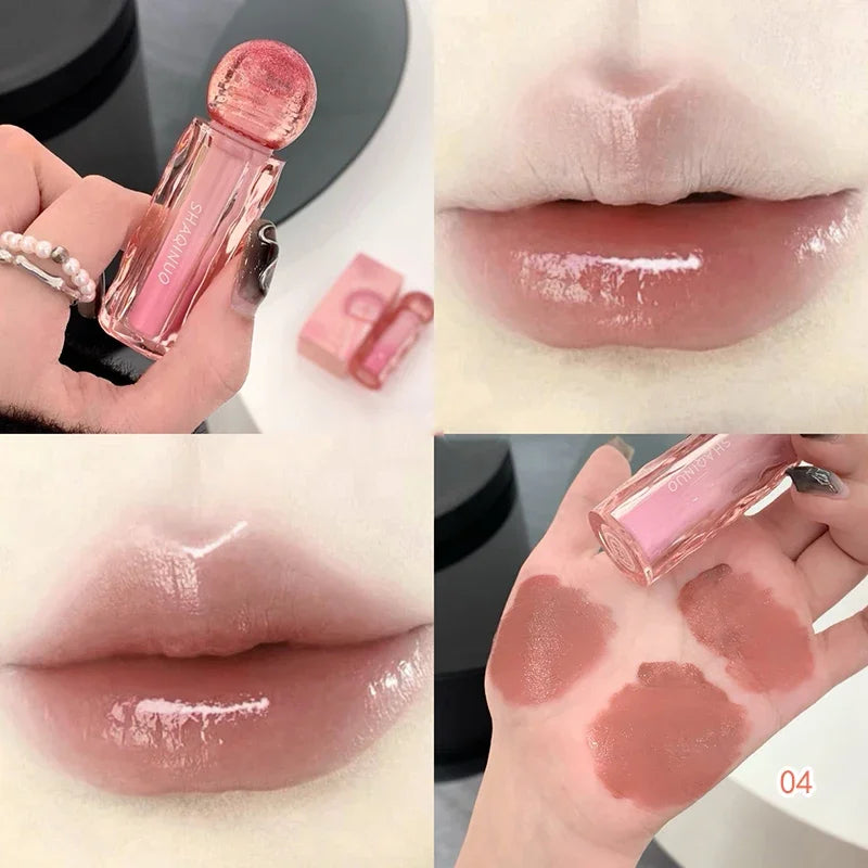 Rynx | Mirror Moisturizing Lip Lacquer Gloss Long-lasting Waterproof Non-sticky Cup Makeup Lip Plumping Oil Liquid Shine Korean Cosmetics