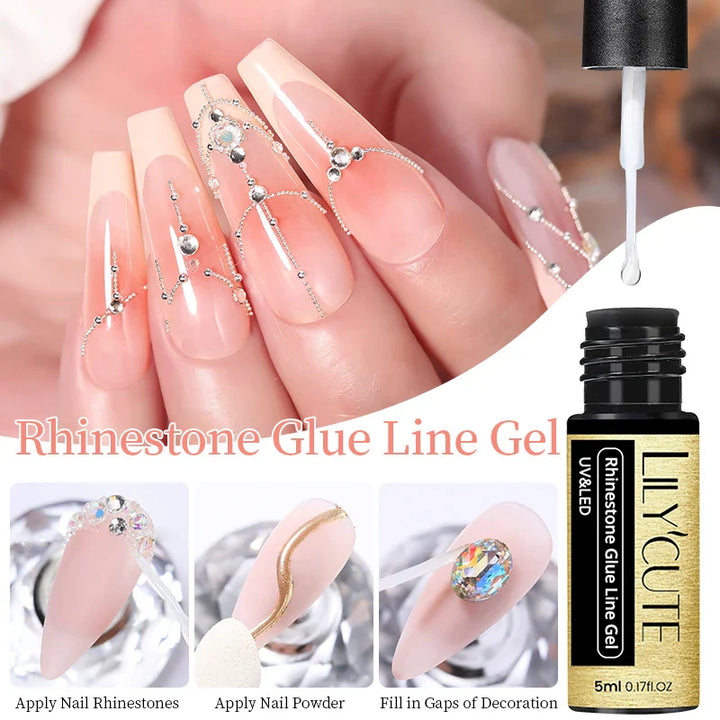 Rynx | 5ML Silver Metallic Painter Liner Gel Nail Polish Super Bright Mirror Drawing Gel Semi Permanent Line French Nail Art