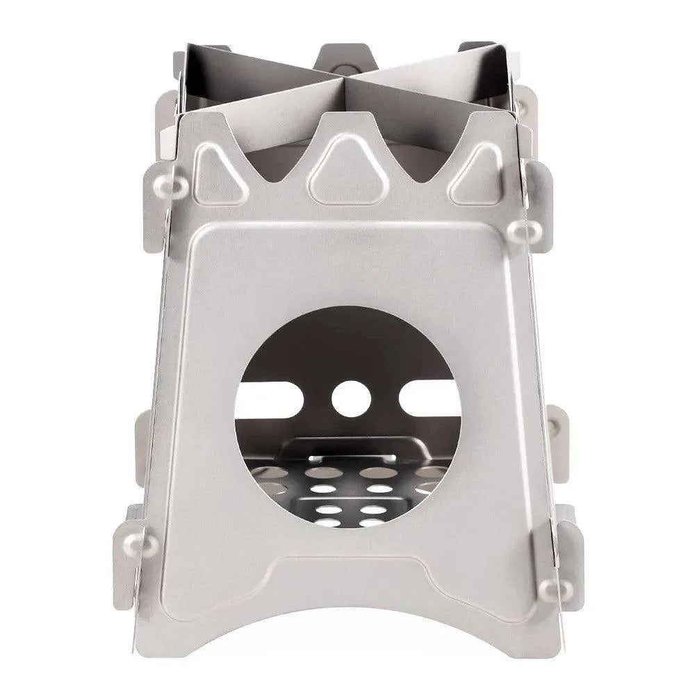 Lisslune | Compact Outdoor Stainless Steel Camping Stove - Perfect for Hiking and Cooking in the Wild