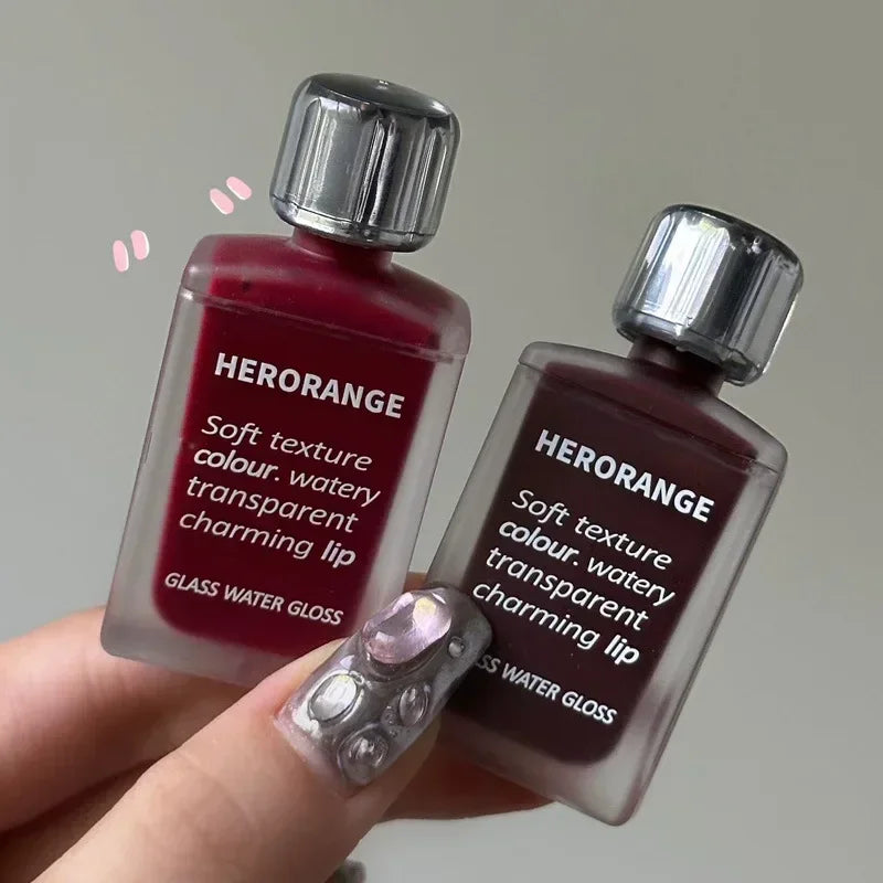 Rynx | 6 Colors Water Mirror Shine Lip Lacquer Naturally Long-Lasting Moisturizing Not Easily Removable Makeup Liquid Lipstick Cosmetics