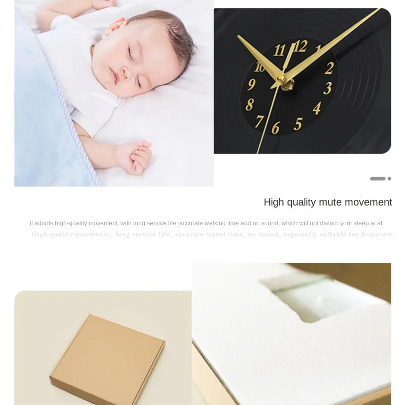 Lisslune | Musical Vinyl Record Wall Clock